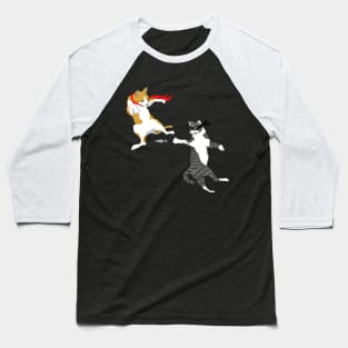 Cats fight Baseball T-Shirt